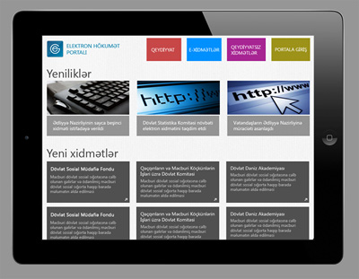 Mobile version of e-government website presented in Azerbaijan