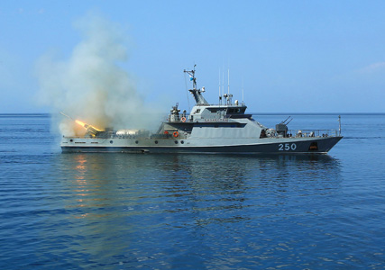 Kazakh Navy holds military drills