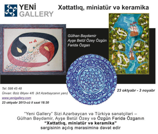 Baku hosts Calligraphy, Miniature, Ceramics exhibition