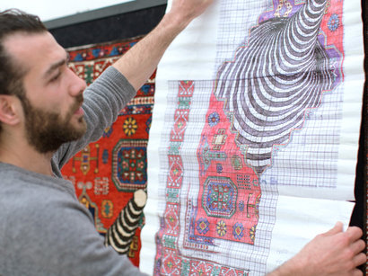 Dazzling modern carpets revolutionize traditions in Azerbaijan