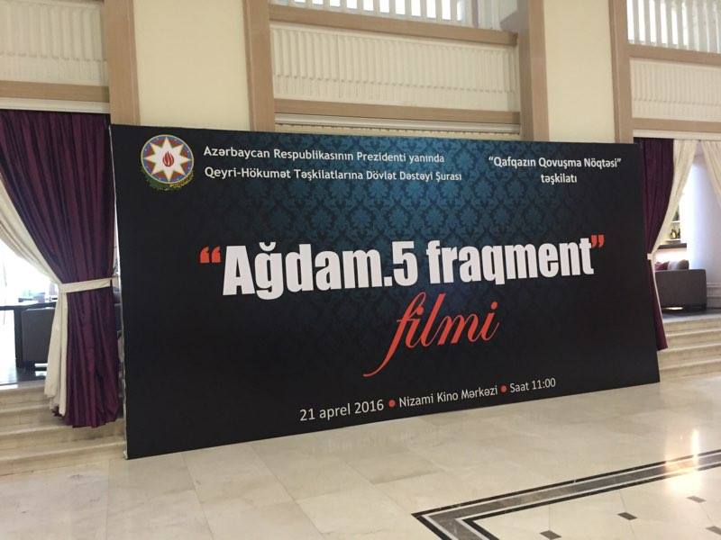 "Ağdam. 5 fraqment" film presented in Baku