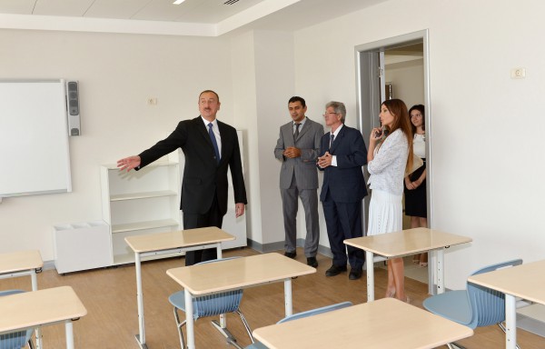President Aliyev opens educational facilities in Baku