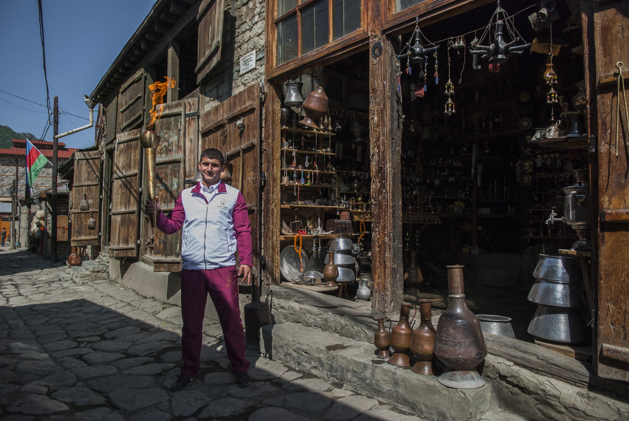 Baku 2015 Flame reaches Gabala