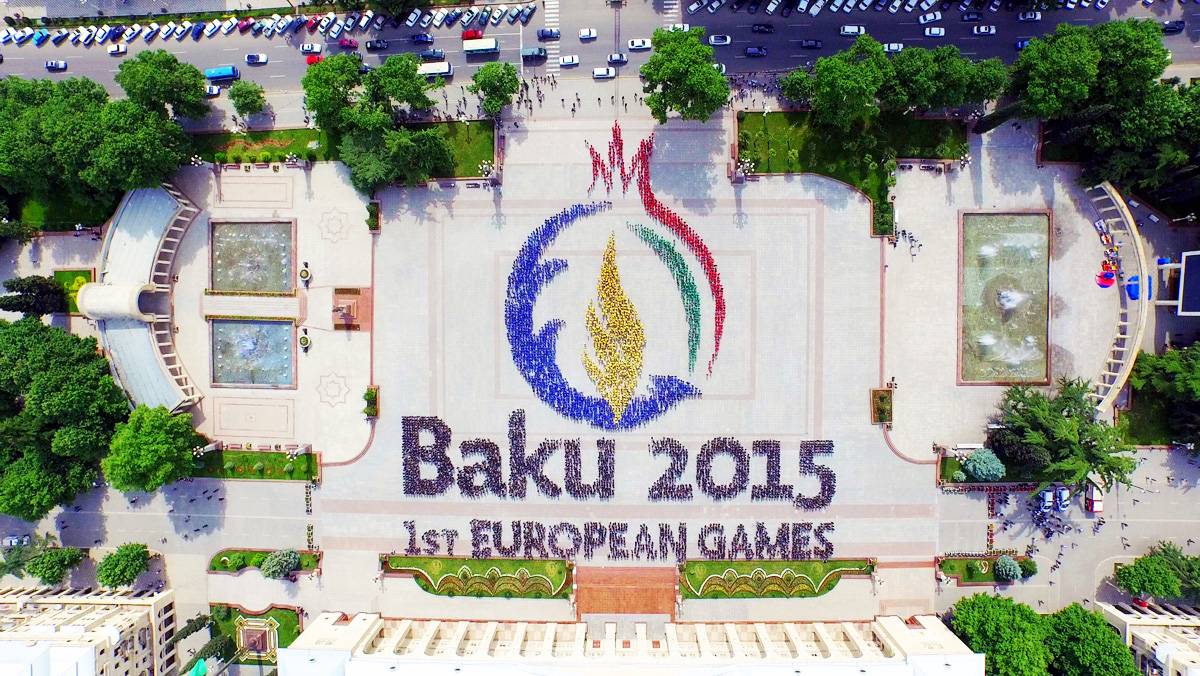 Ganja hosts Baku 2015 flashmob