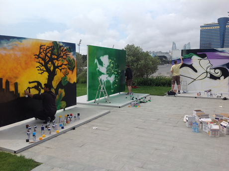 First int'l 'green graffiti' festival held in Baku