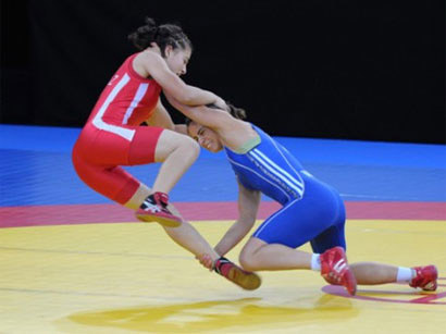 Competition in wrestling among women starts as part of Baku’s first European Games