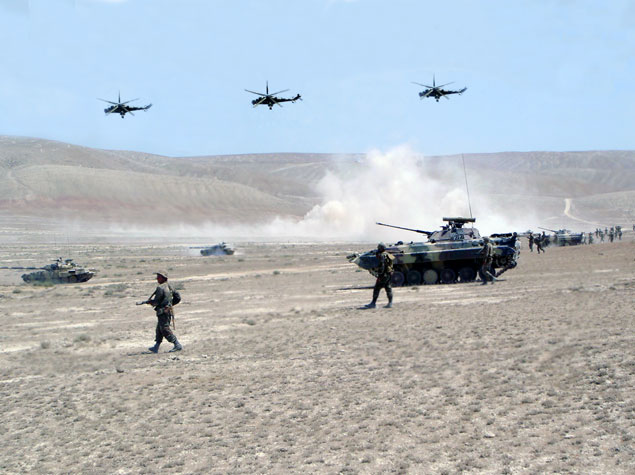Azerbaijani Army holds military drills in Nakhchivan
