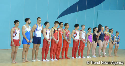 National Gymnastics Arena hosts FIG World Challenge Cup's first award ceremony