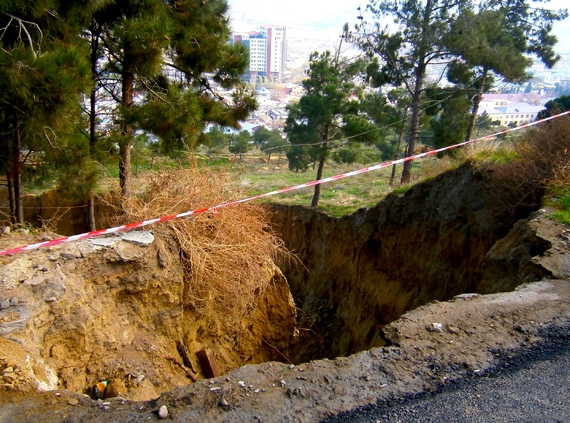 New landslide zones appear in country