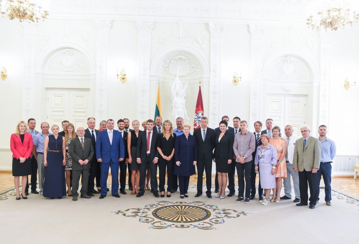 President congratulates Lithuanian medalists of European Games