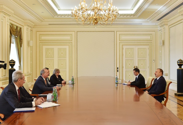 President Aliyev receives British delegation