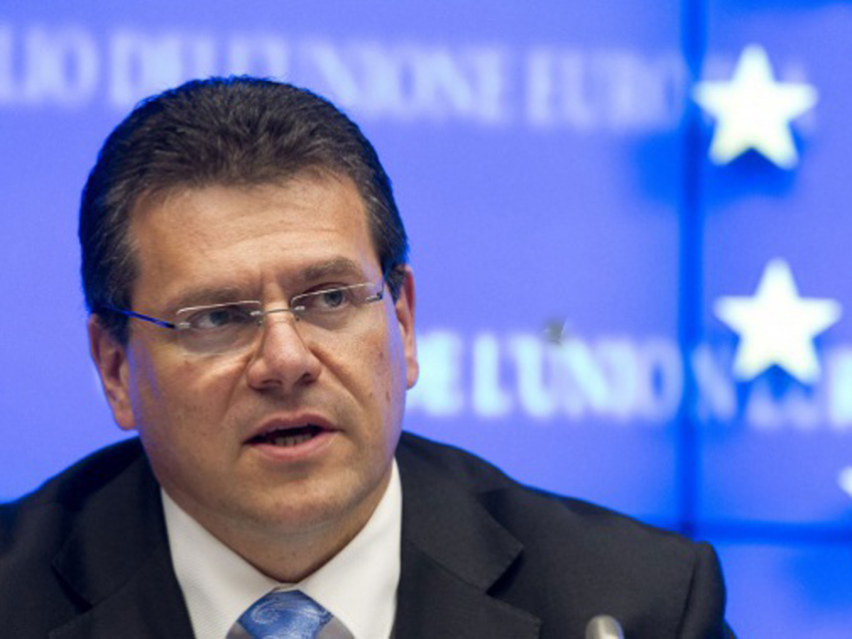 Sefcovic says SGC project running in very professional manner