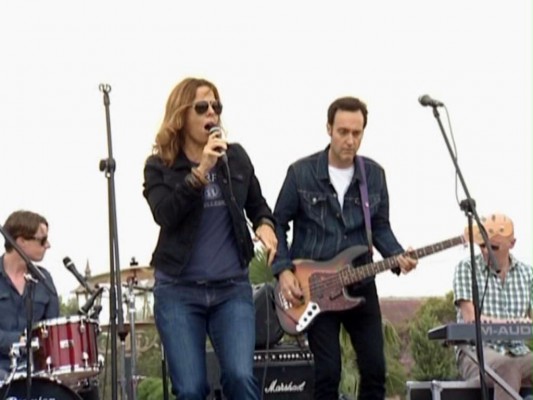 Mary McBride band performs in Lankaran