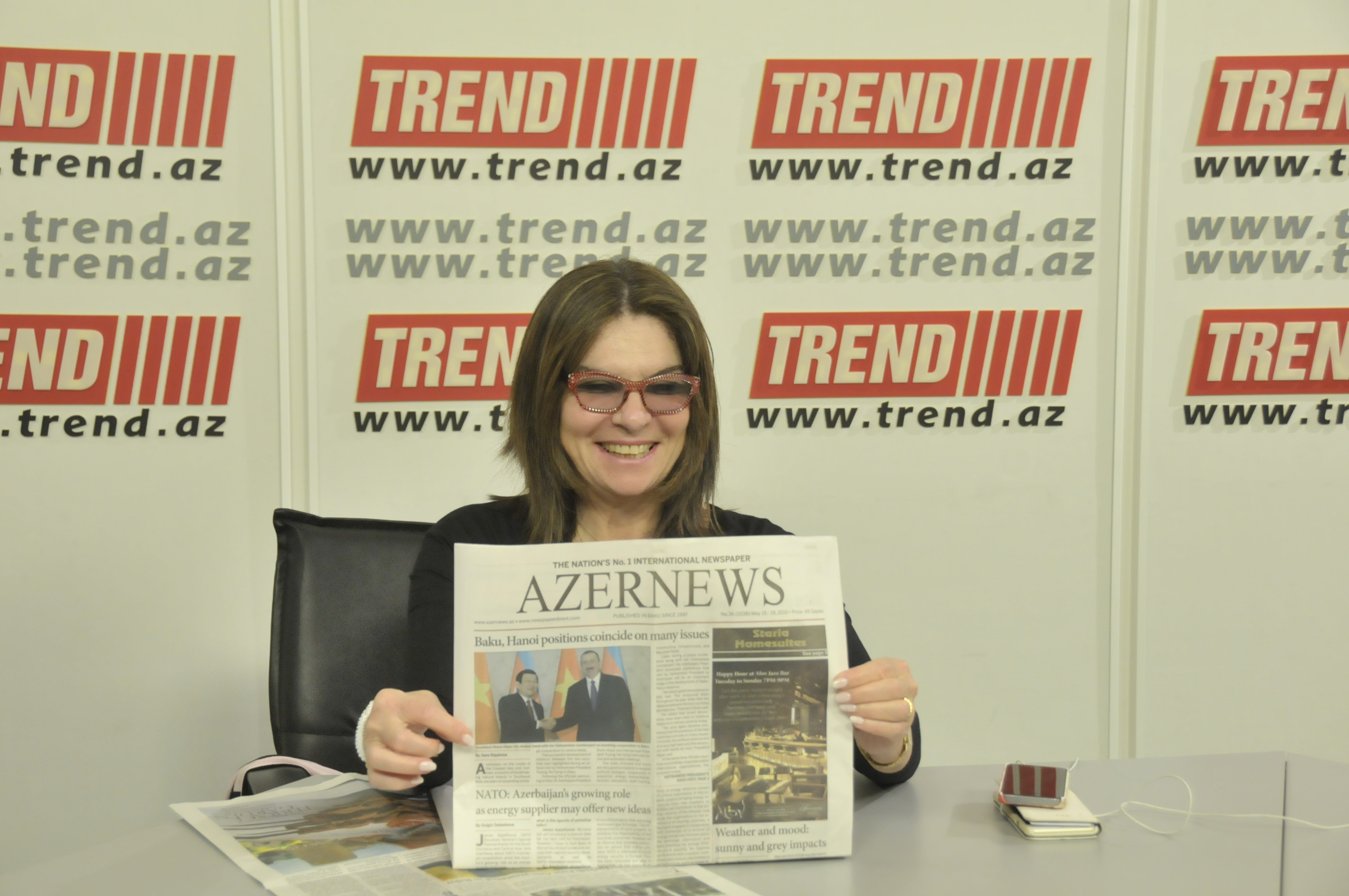 French senator Nathalie Goulet: " AZERNEWS always on my desk ..."