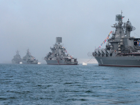 Georgian soldiers join navy exercises in Ukraine