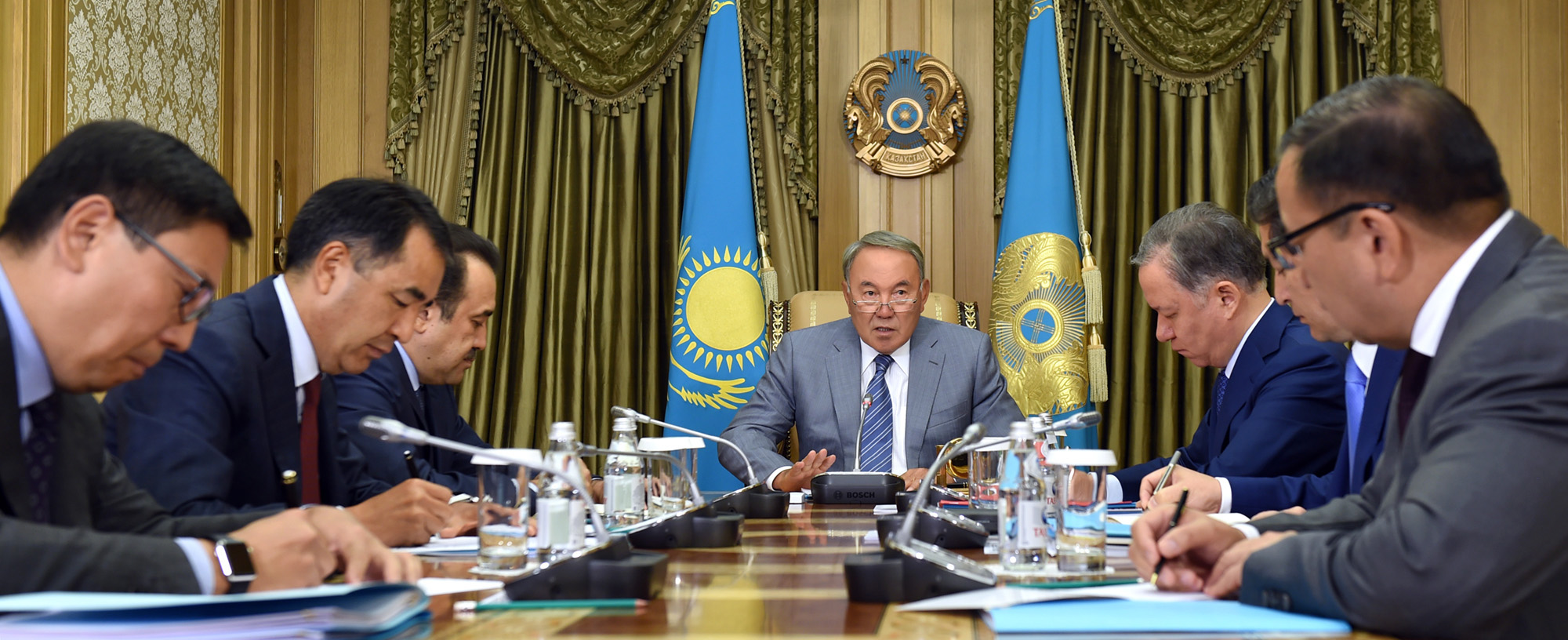 Kazakh president urges gov't to save budget funds