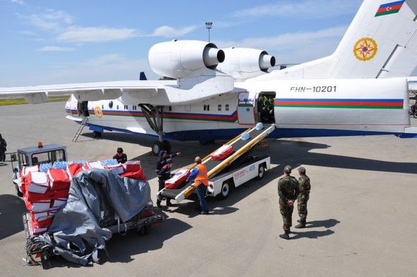 Azerbaijan sends humanitarian aid to Nepal