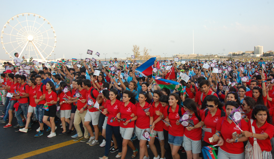 Parade dedicated to European Games held in Baku