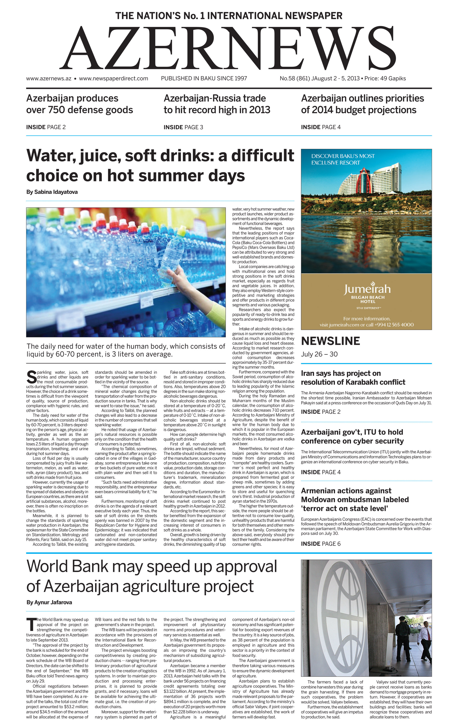 AZERNEWS releases another print issue