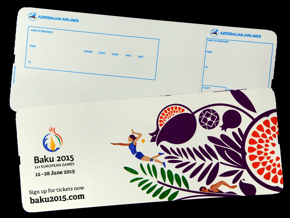 Baku 2015 branding to feature on AZAL boarding passes