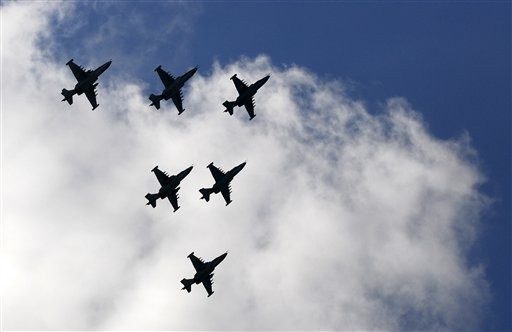 Azerbaijani combat aircrafts monitor frontline