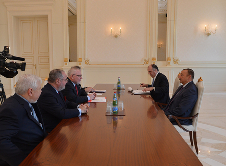 Azerbaijani President receives OSCE Minsk group co-chairs and Personal Representative of OSCE Chairperson-in-Office