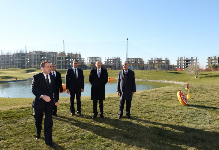 President Aliyev reviews “Xeyal Adasi” project