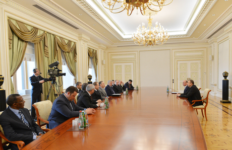 President Aliyev receives participants of civil defense conference
