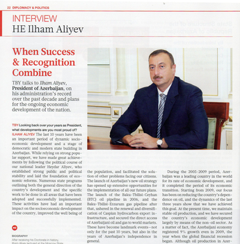 President Ilham Aliyev: Today Azerbaijan is leader in region in terms of economic potential