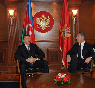 President Aliyev meets Montenegrin Premier