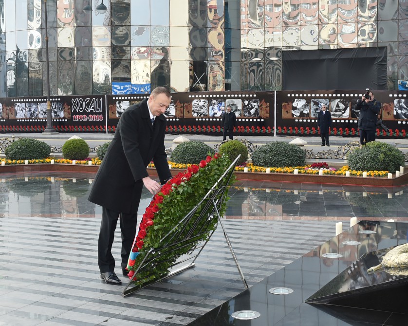 President attends ceremony commemorating Khojaly tragedy victims - UPDATE
