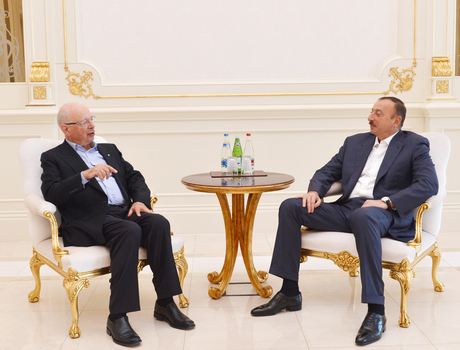 Azerbaijani President receives founder and Executive Chairman of World Economic Forum