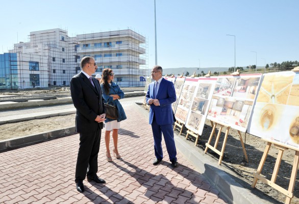 President Aliyev reviews project of Shooting Complex construction