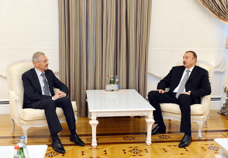 President Aliyev receives former Romanian leader
