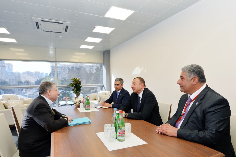 President Ilham Aliyev received President of International Automobile Federation