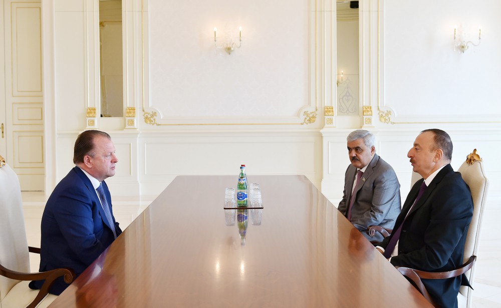 President Aliyev receives president of Int’l Judo Federation
