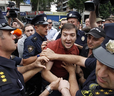 Protesters against UNM primaries detained in Georgia