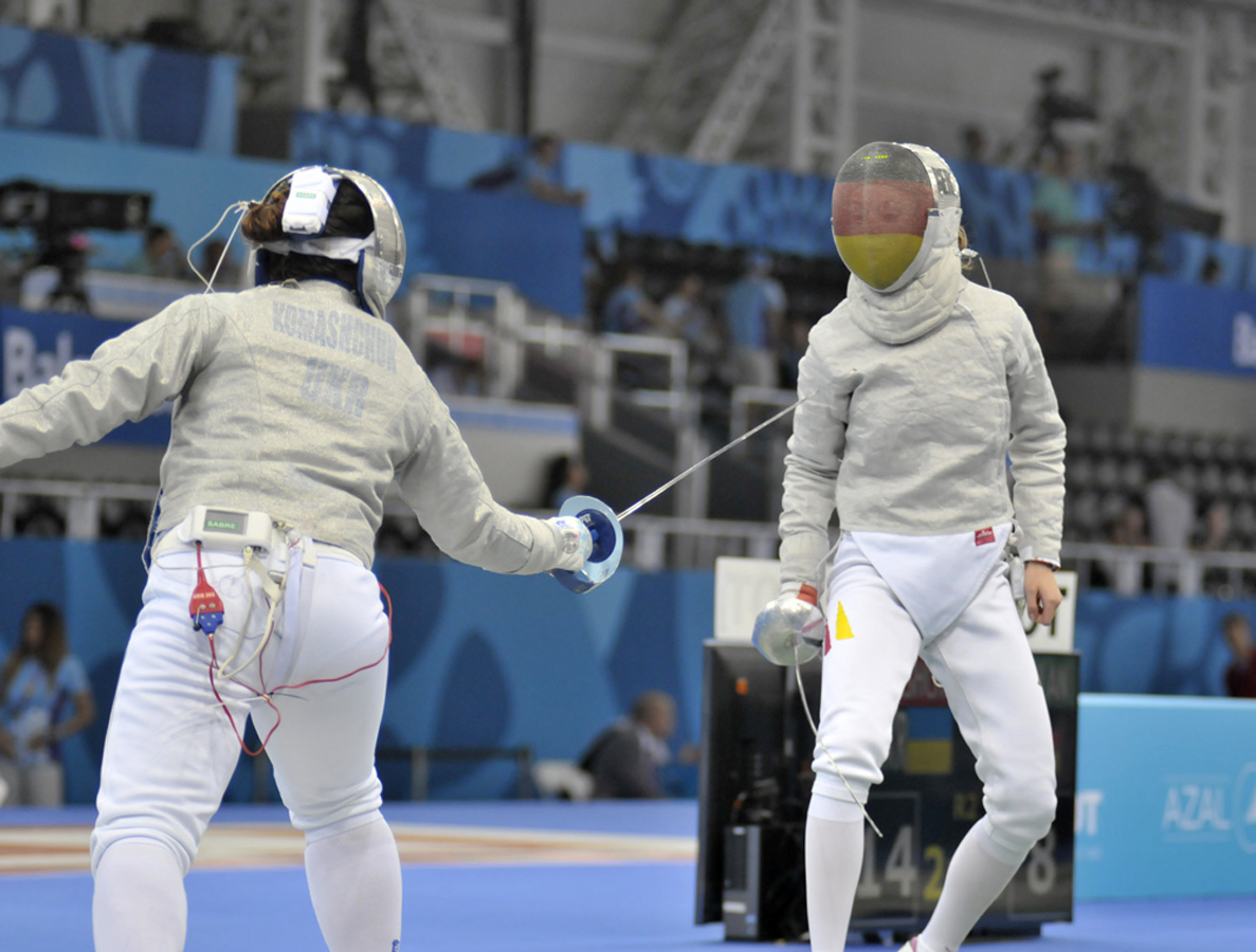 Azerbaijani sabre fencer advanced to 1/8 finals