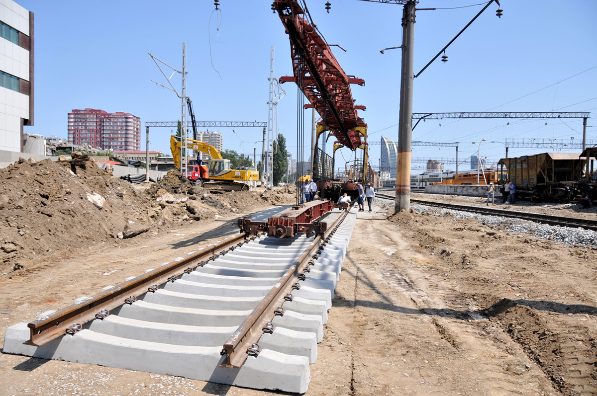 Baku-Sumgayit railroad construction finalizes