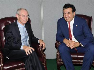 Saakashvili, EU's Van Rompuy discuss Georgia progress