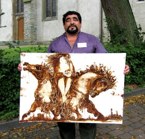 Creative art with black gold