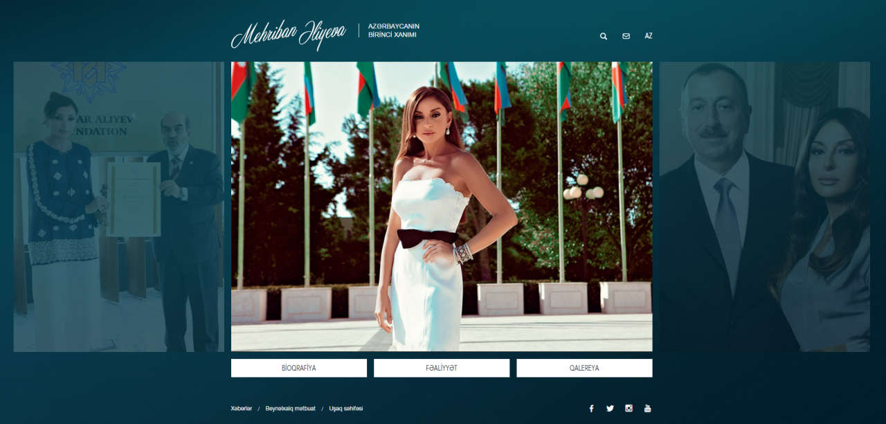 Official website of First Lady Mehriban Aliyeva redesigned