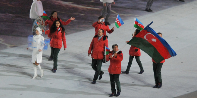 Azerbaijani President and First Lady attend opening of Olympic Games in Sochi