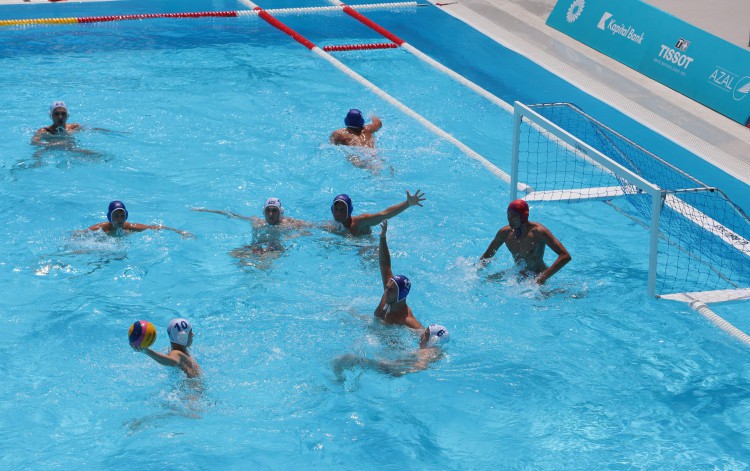 Azerbaijan marks first water polo victory at Baku 2015