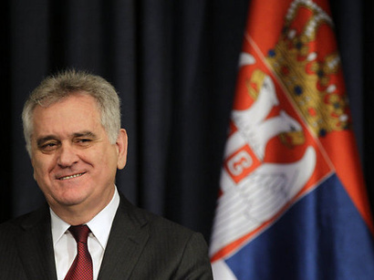 Serbian President officially welcomed in Azerbaijan