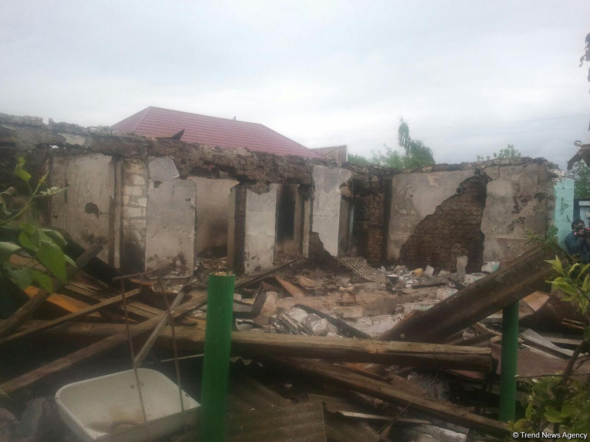 Over 30 houses damaged by Armenians in Azerbaijan’s Garadaghli village