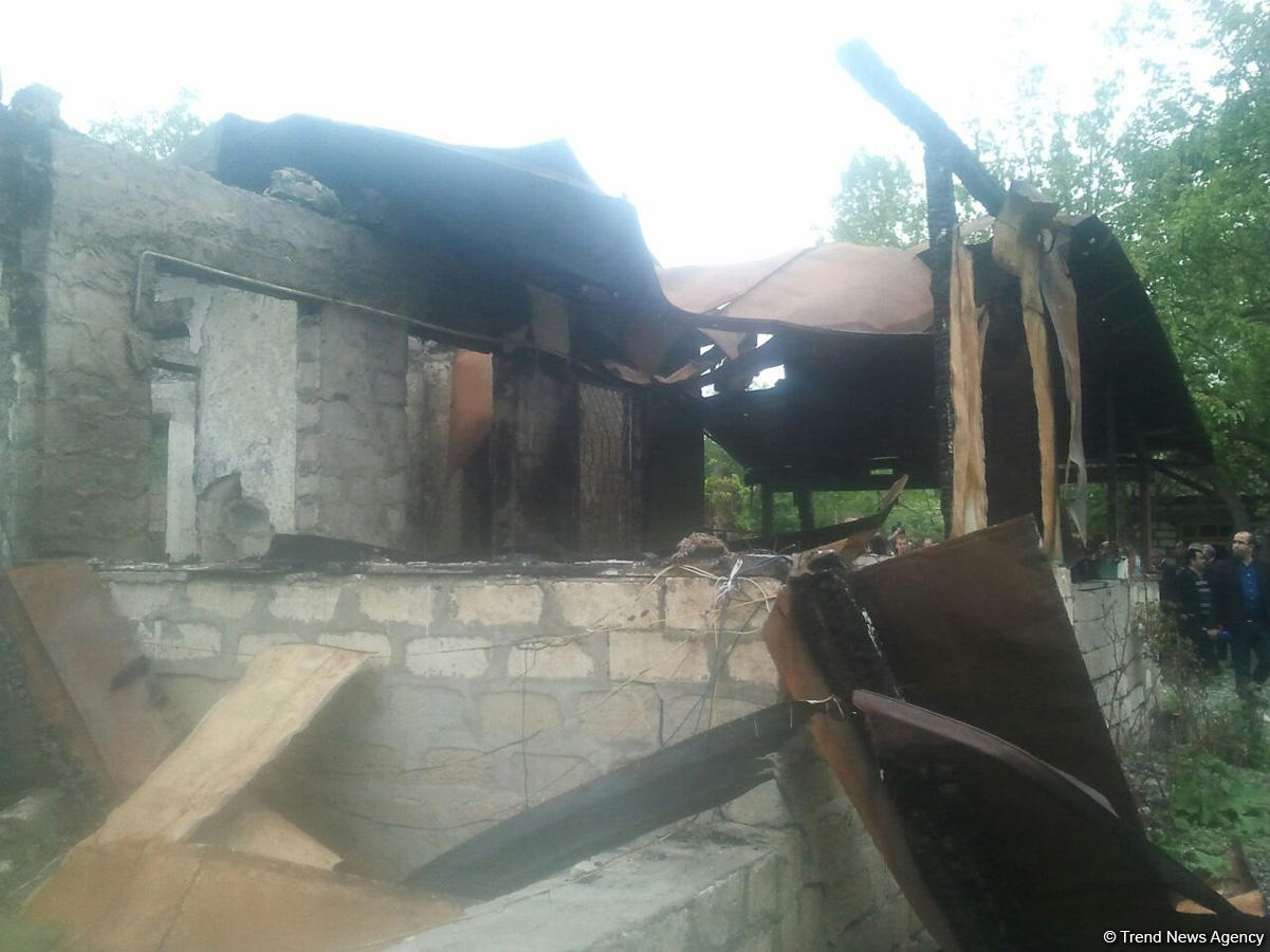 Armenians destroy houses in Azerbaijan’s Garadaghli village