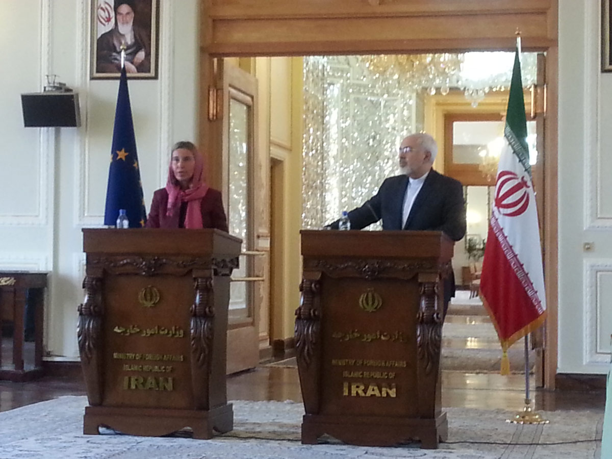 Mogherini, Zarif issue joint statement on EU-Iran cooperation