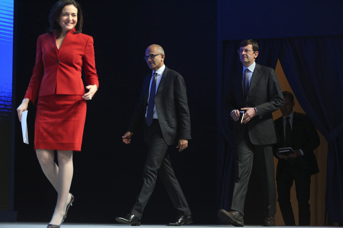 Davos wife to leader: women shrug off forum’s gender gap