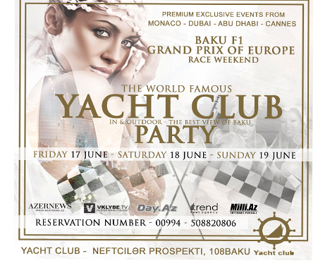 Yacht Club Party in Baku